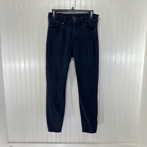 KanCan Black High Rise Distressed Skinny Jeans Women’s Size 9/28 style KC7317BK